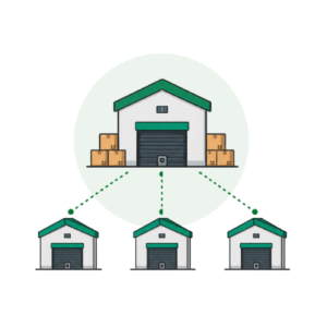 whole sale distribution icon